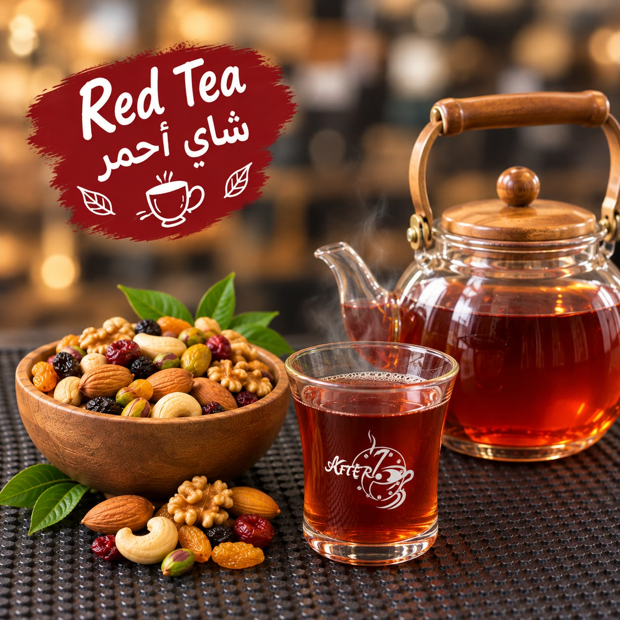 شاي براد مع المكسرات 